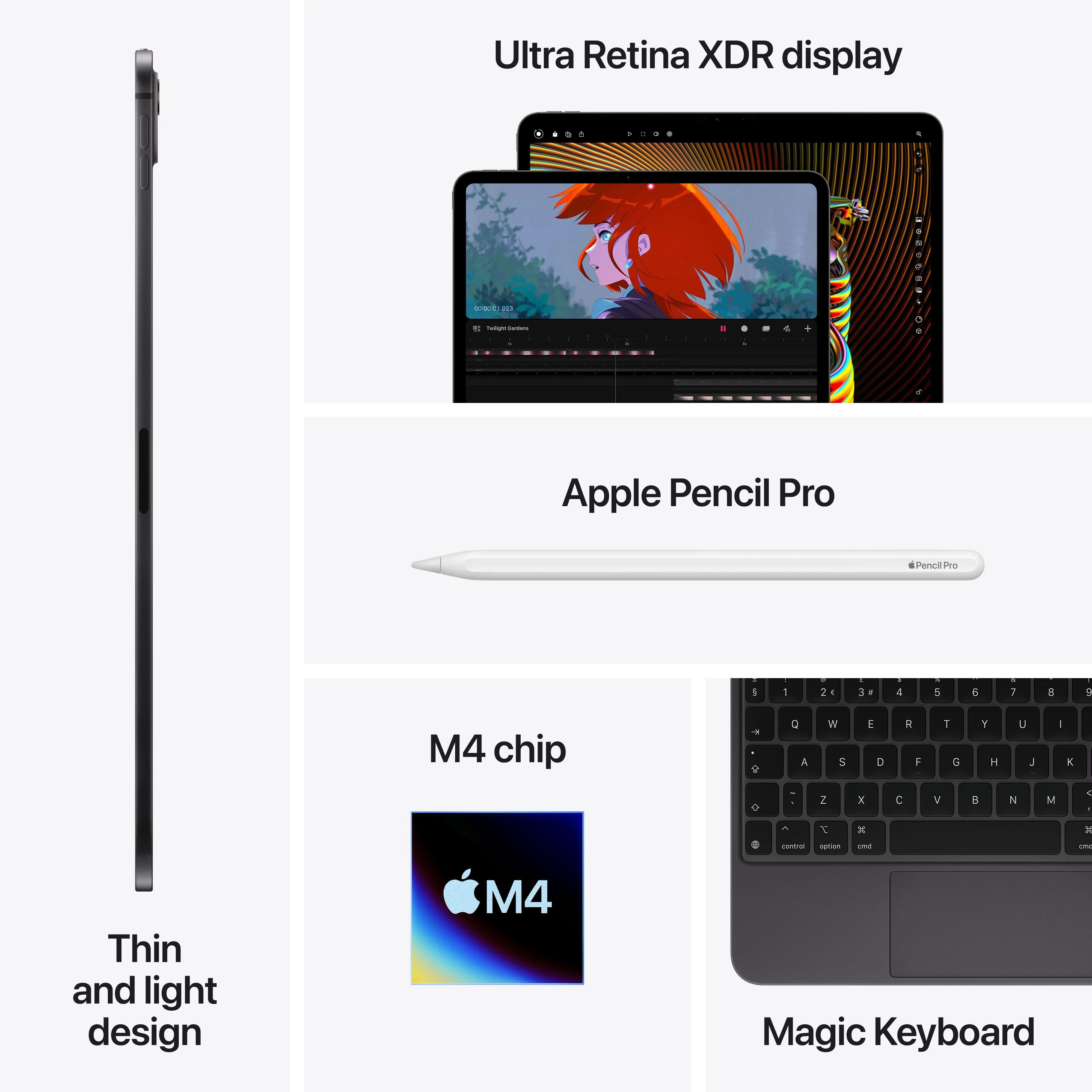 11-inch iPad Pro Wi-Fi 2TB Standard Glass - Space Black (M4) - Image 9
