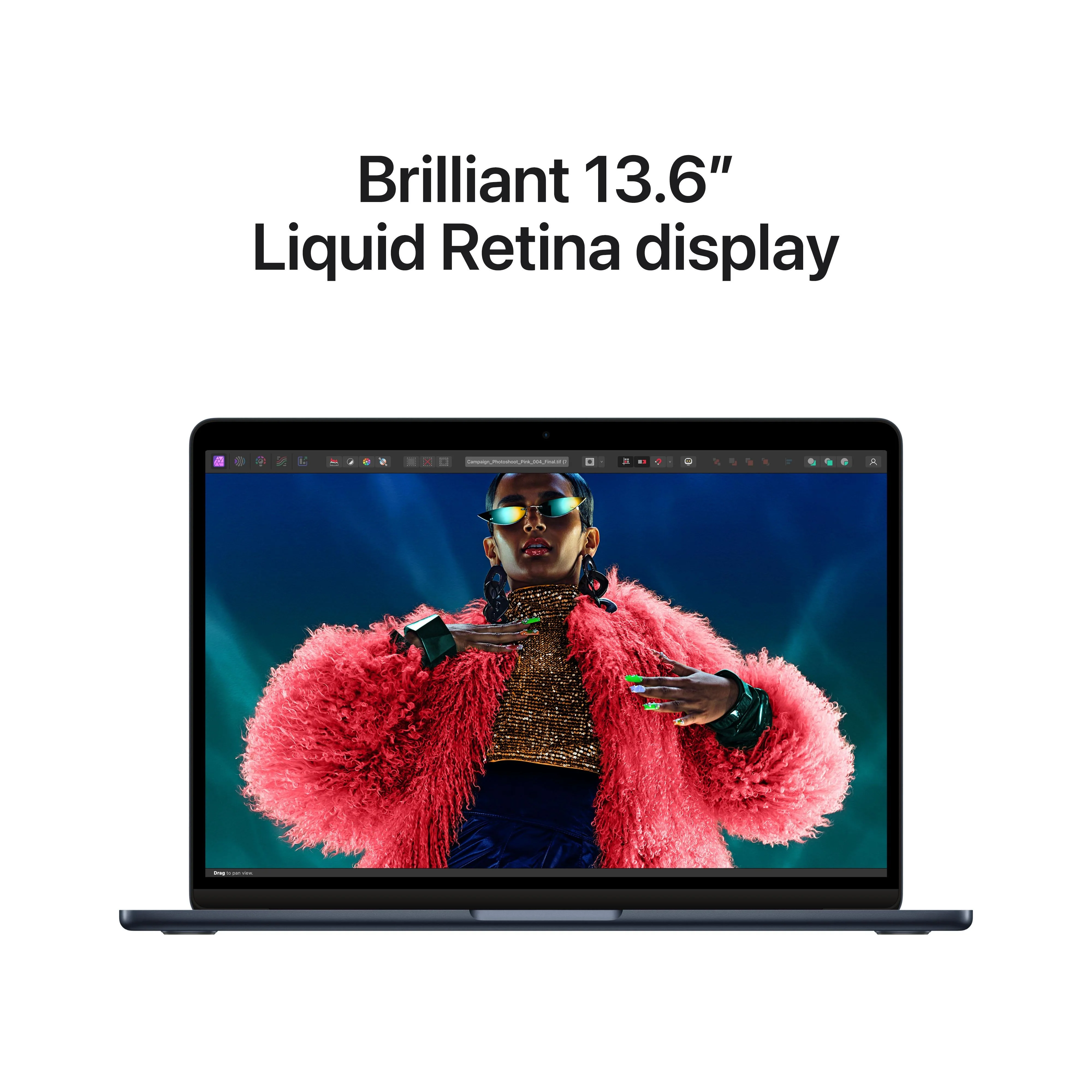 13-inch MacBook Air: Apple M3 chip with 8‑core CPU and 8‑core GPU, 256GB SSD - Midnight - Image 5