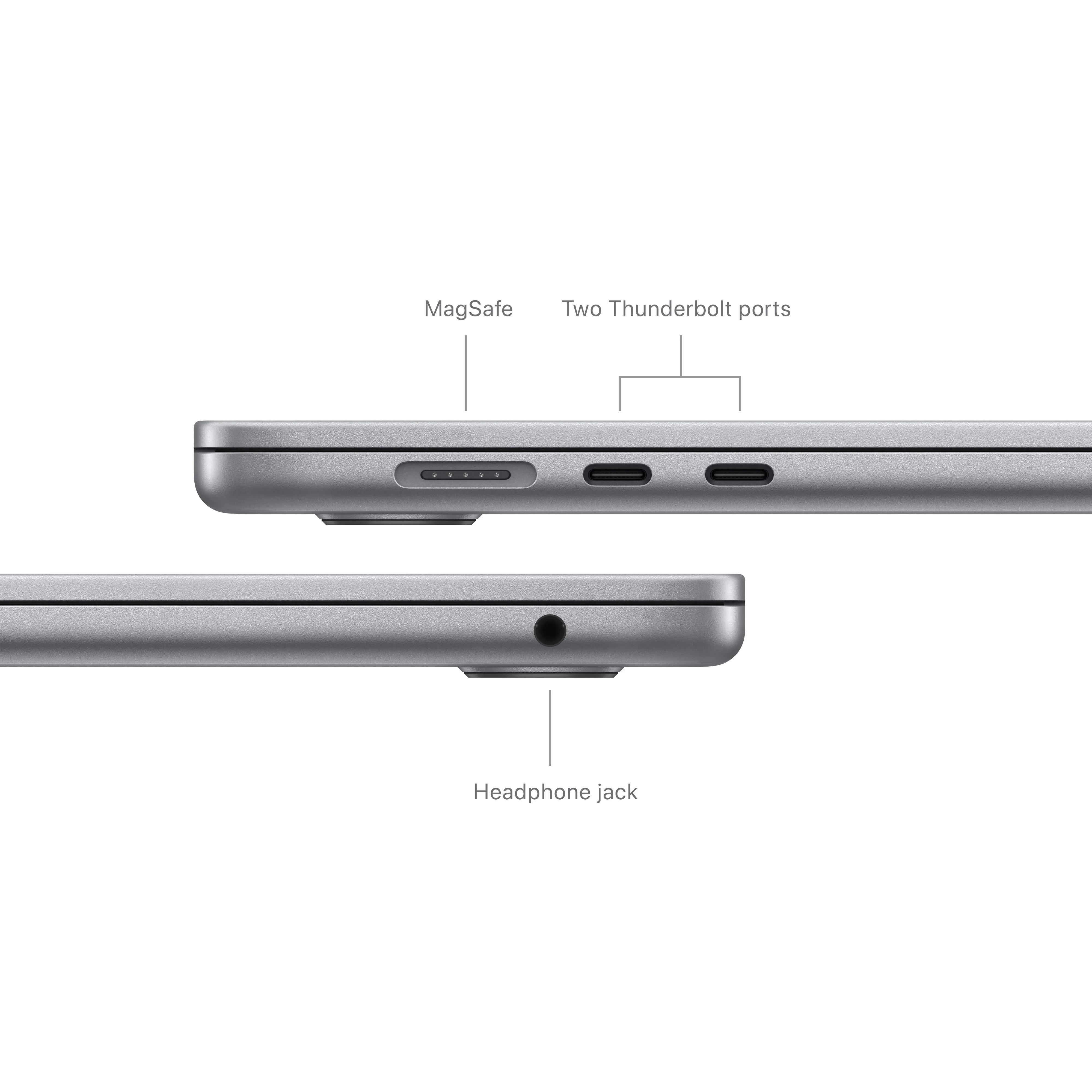 15-inch MacBook Air: Apple M3 chip with 8‑core CPU and 10‑core GPU, 512GB SSD - Space Grey - Image 7