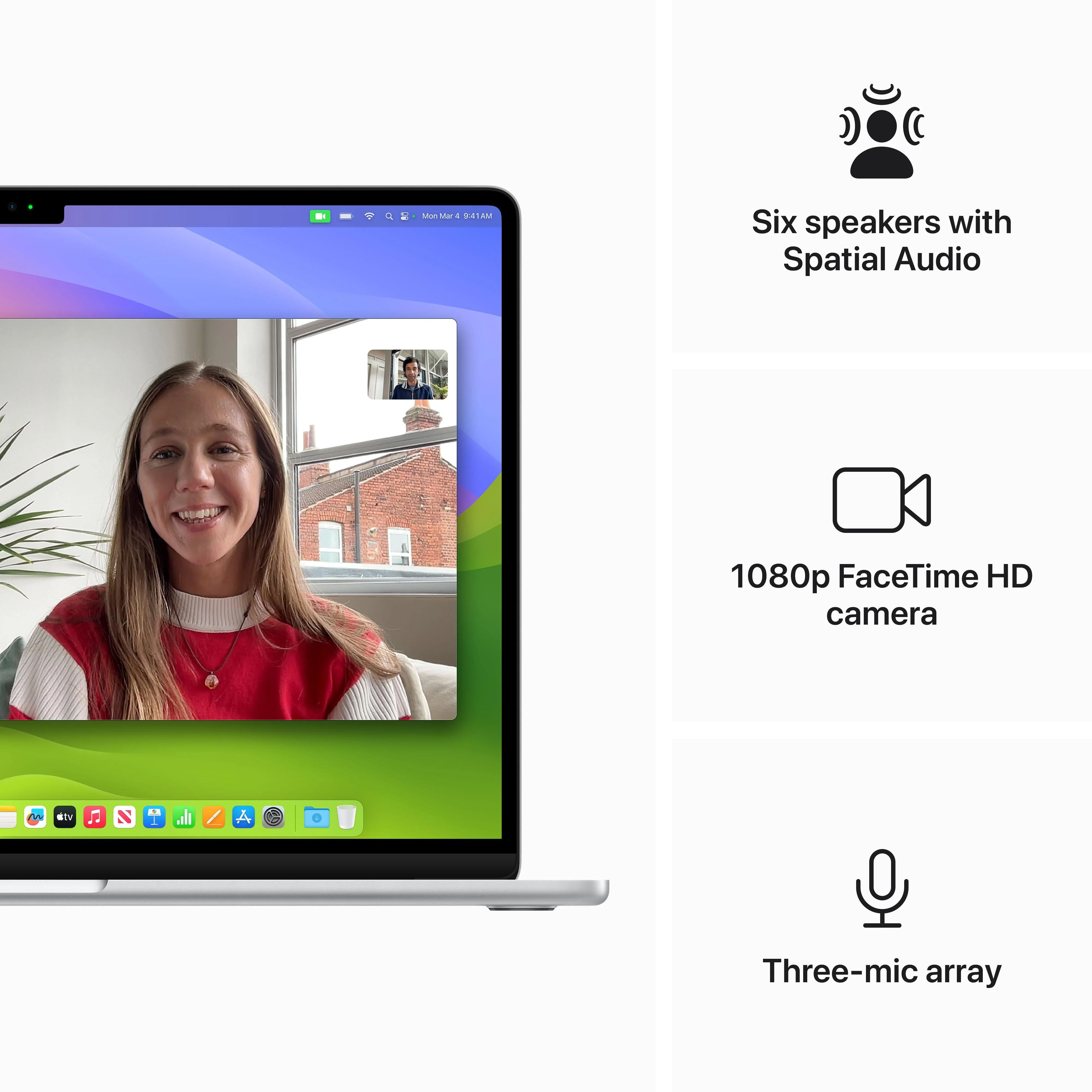 15-inch MacBook Air: Apple M3 chip with 8‑core CPU and 10‑core GPU, 256GB SSD - Silver - Image 6