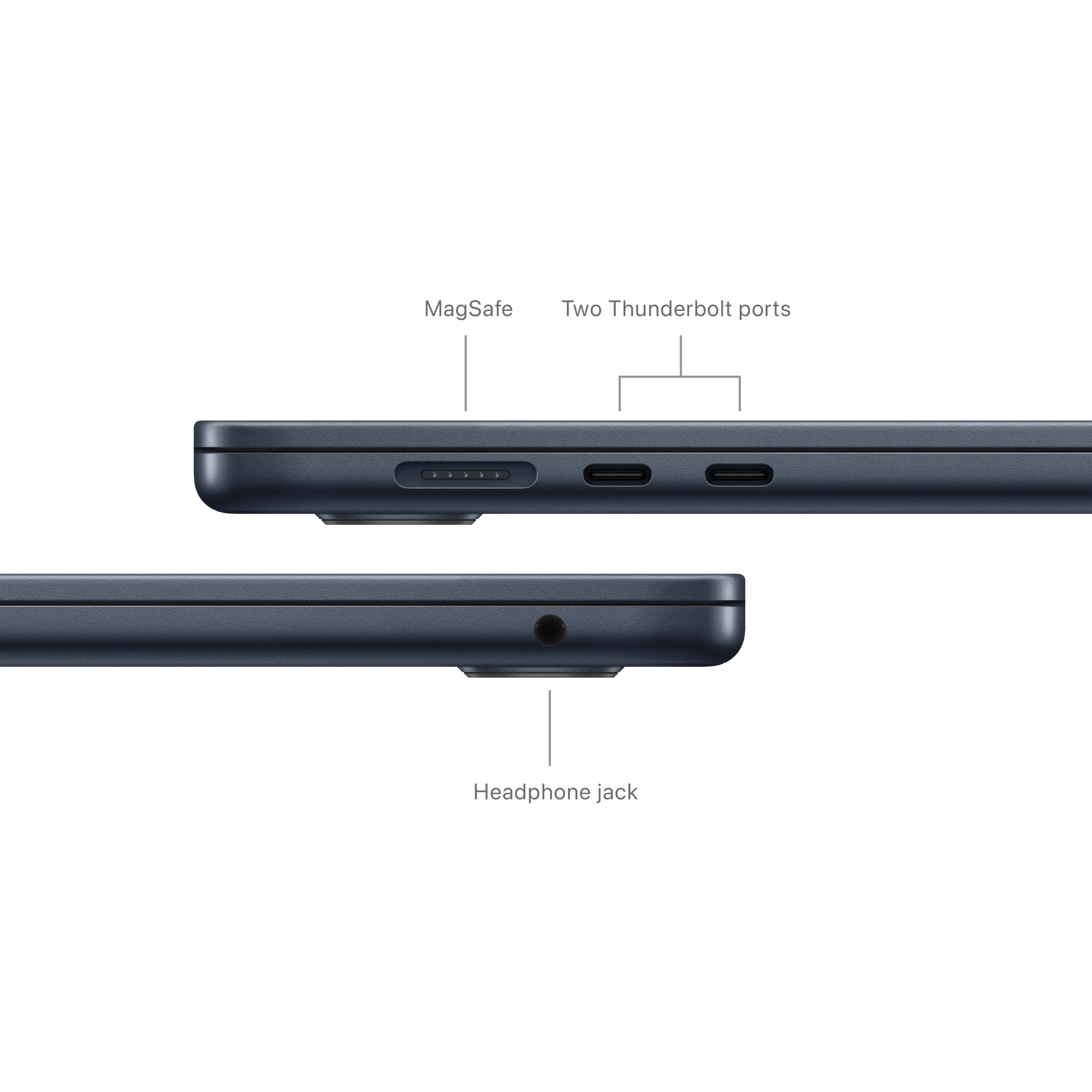15-inch MacBook Air: Apple M3 chip with 8‑core CPU and 10‑core GPU, 256GB SSD - Midnight - Image 7