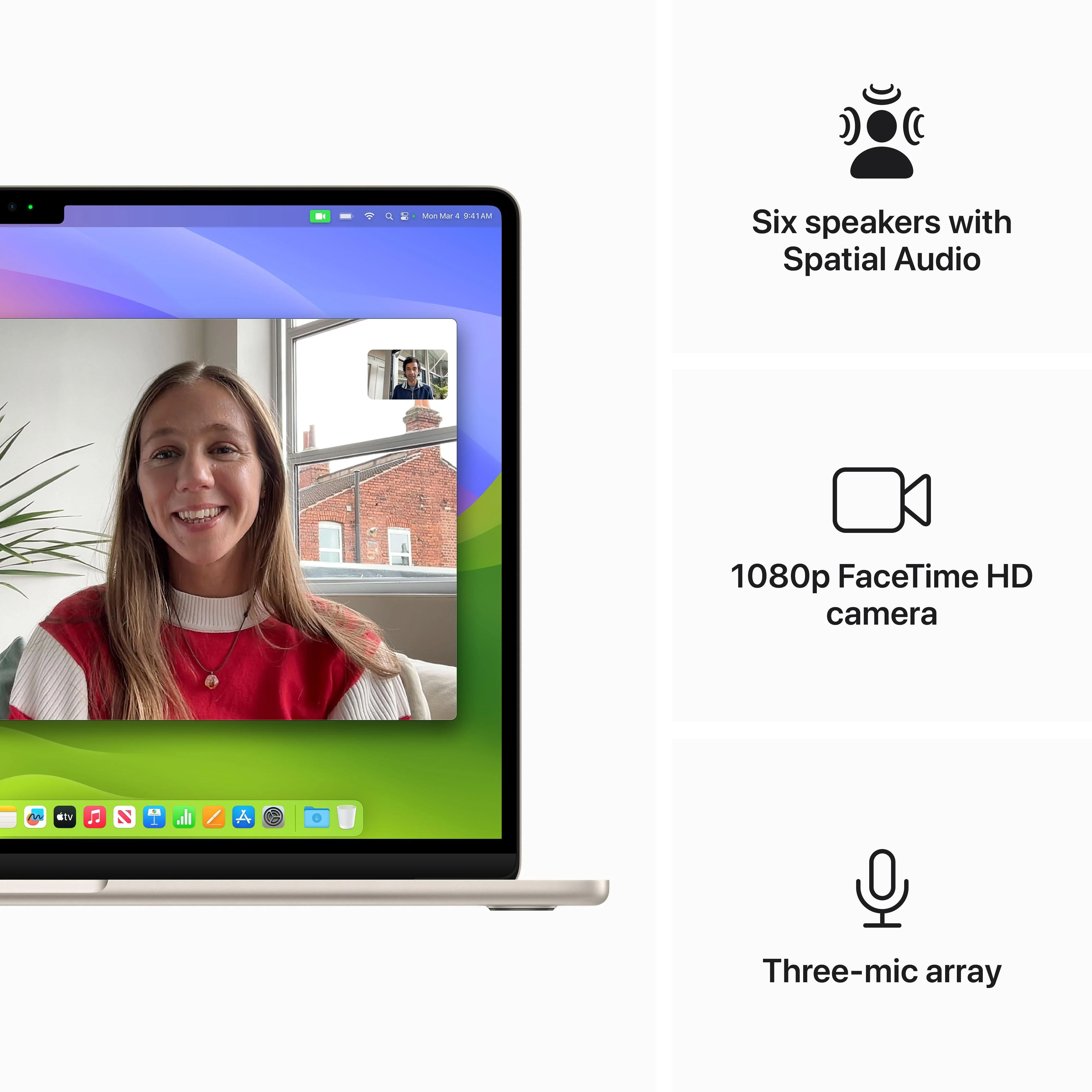 15-inch MacBook Air: Apple M3 chip with 8‑core CPU and 10‑core GPU, 512GB SSD - Starlight - Image 6