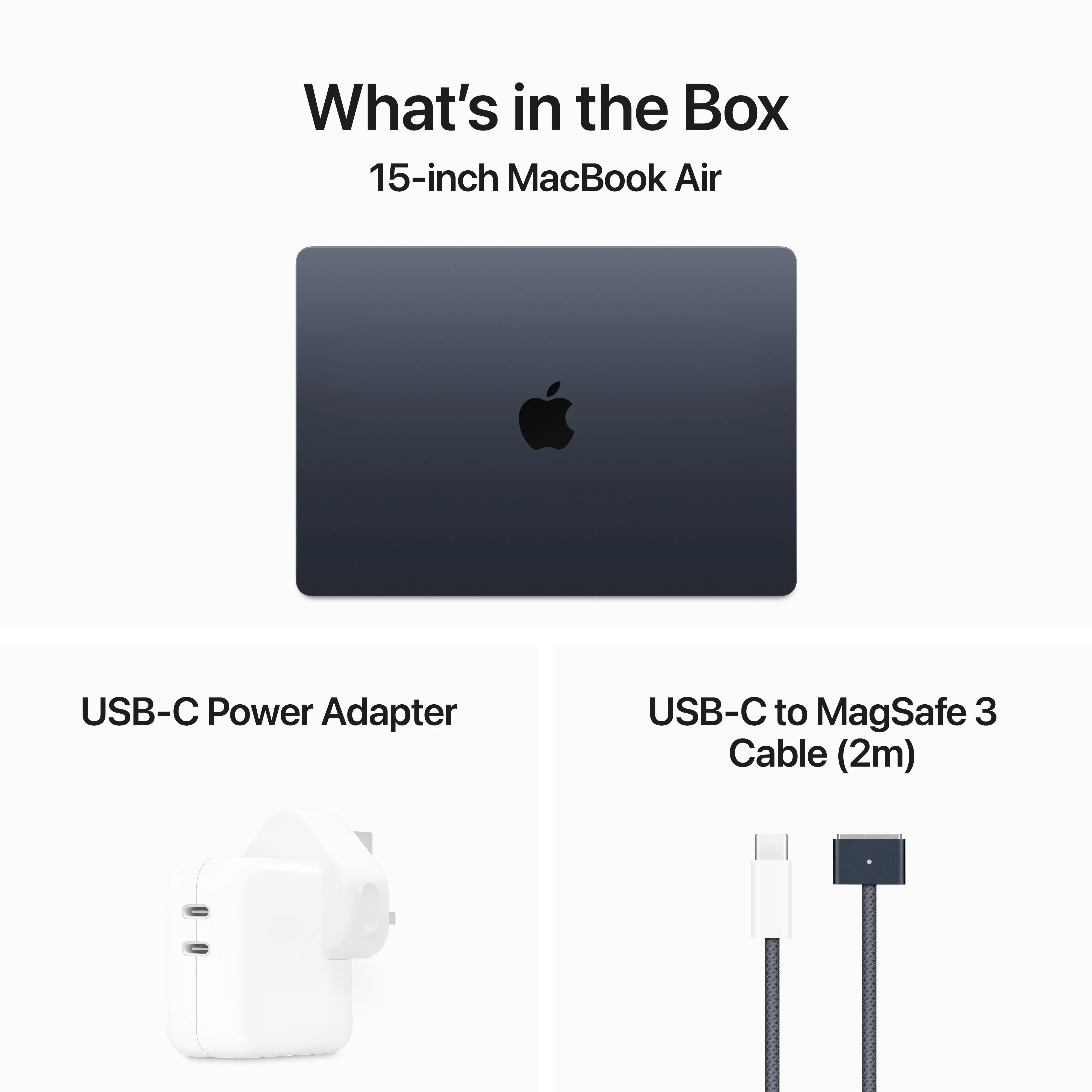 15-inch MacBook Air: Apple M3 chip with 8‑core CPU and 10‑core GPU, 512GB SSD - Midnight - Image 9
