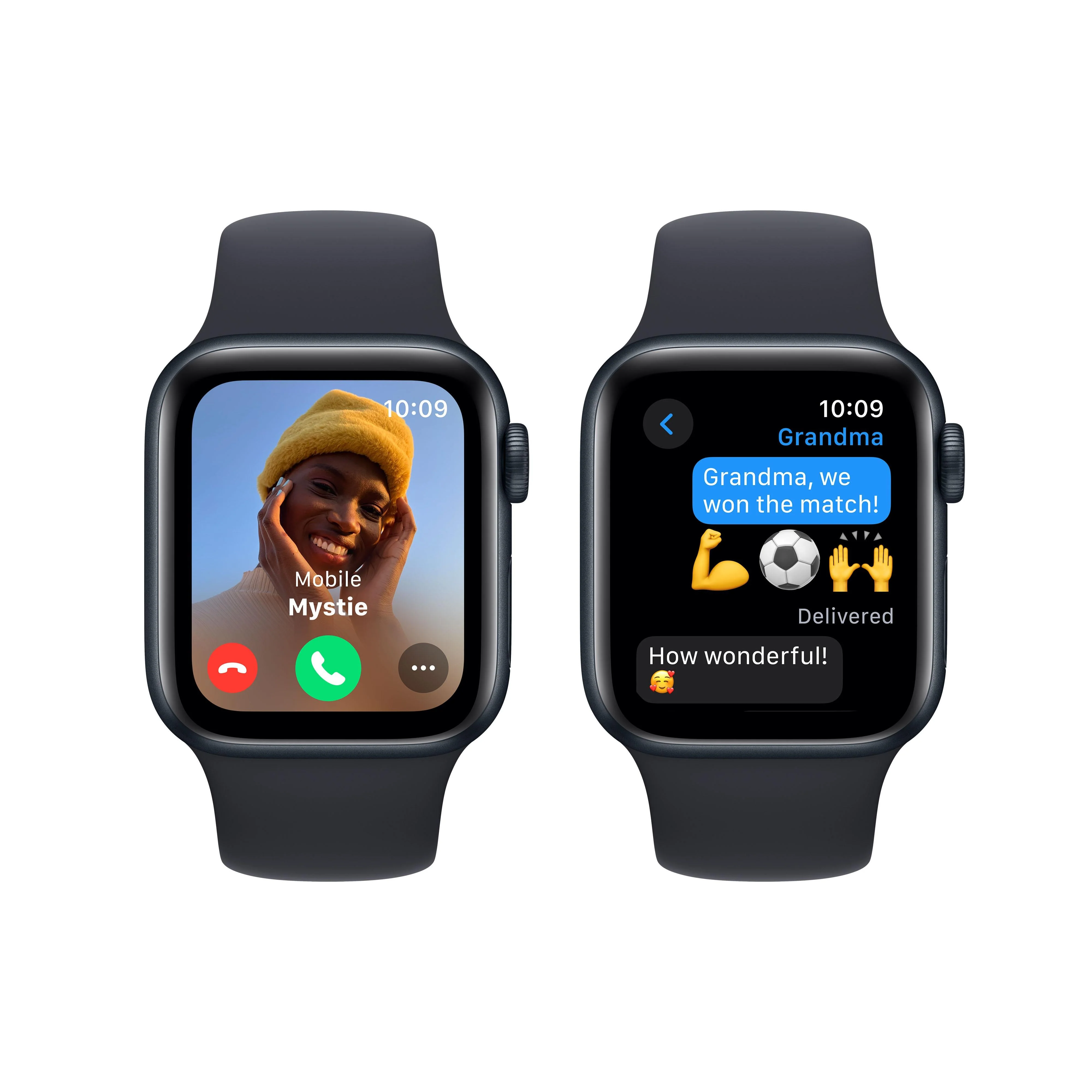 Apple Watch SE GPS 40mm Midnight Aluminium Case with Midnight Sport Band - M/L - Image 4