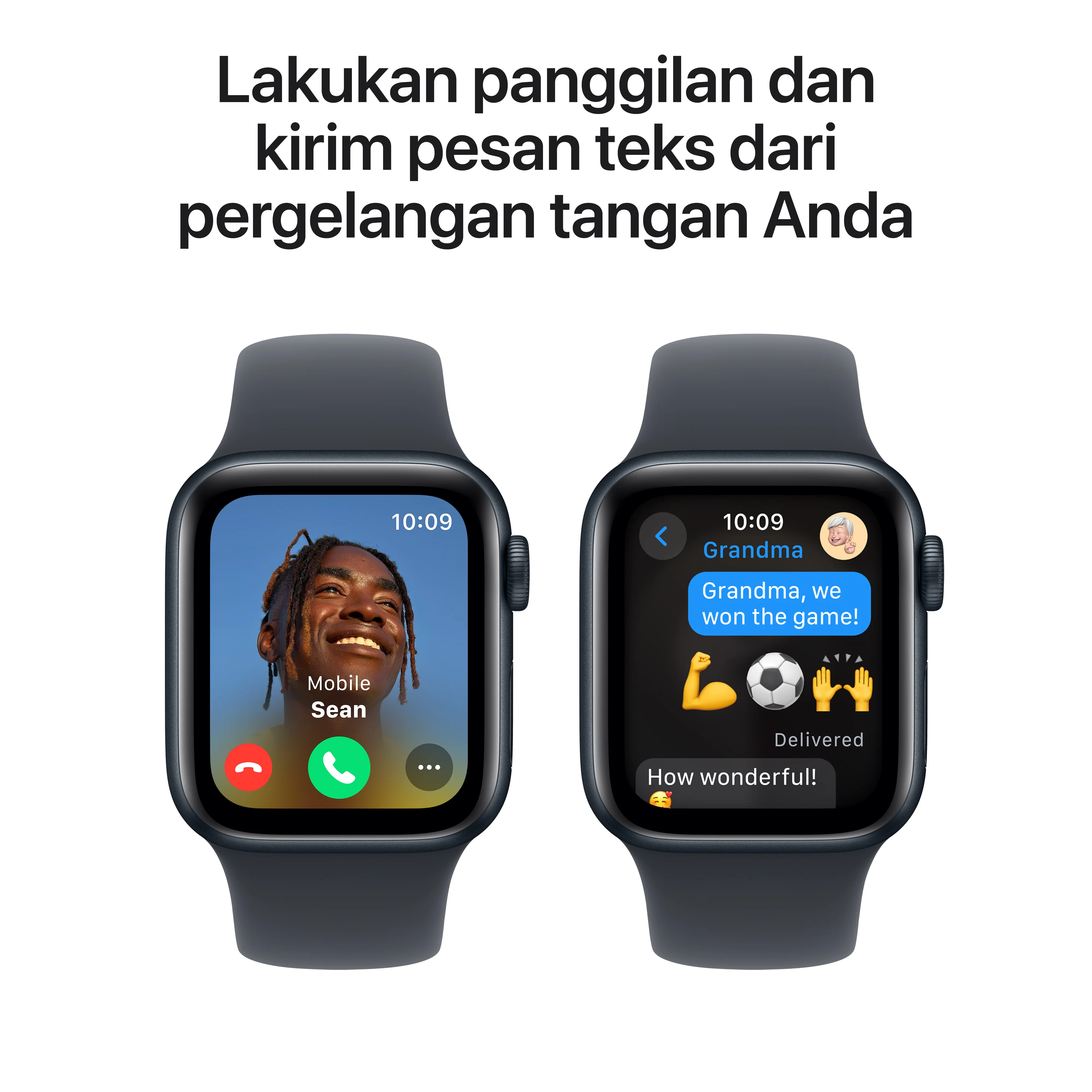 2024 Apple Watch SE 40 mm Midnight Aluminium Case Sport Band - Image 4
