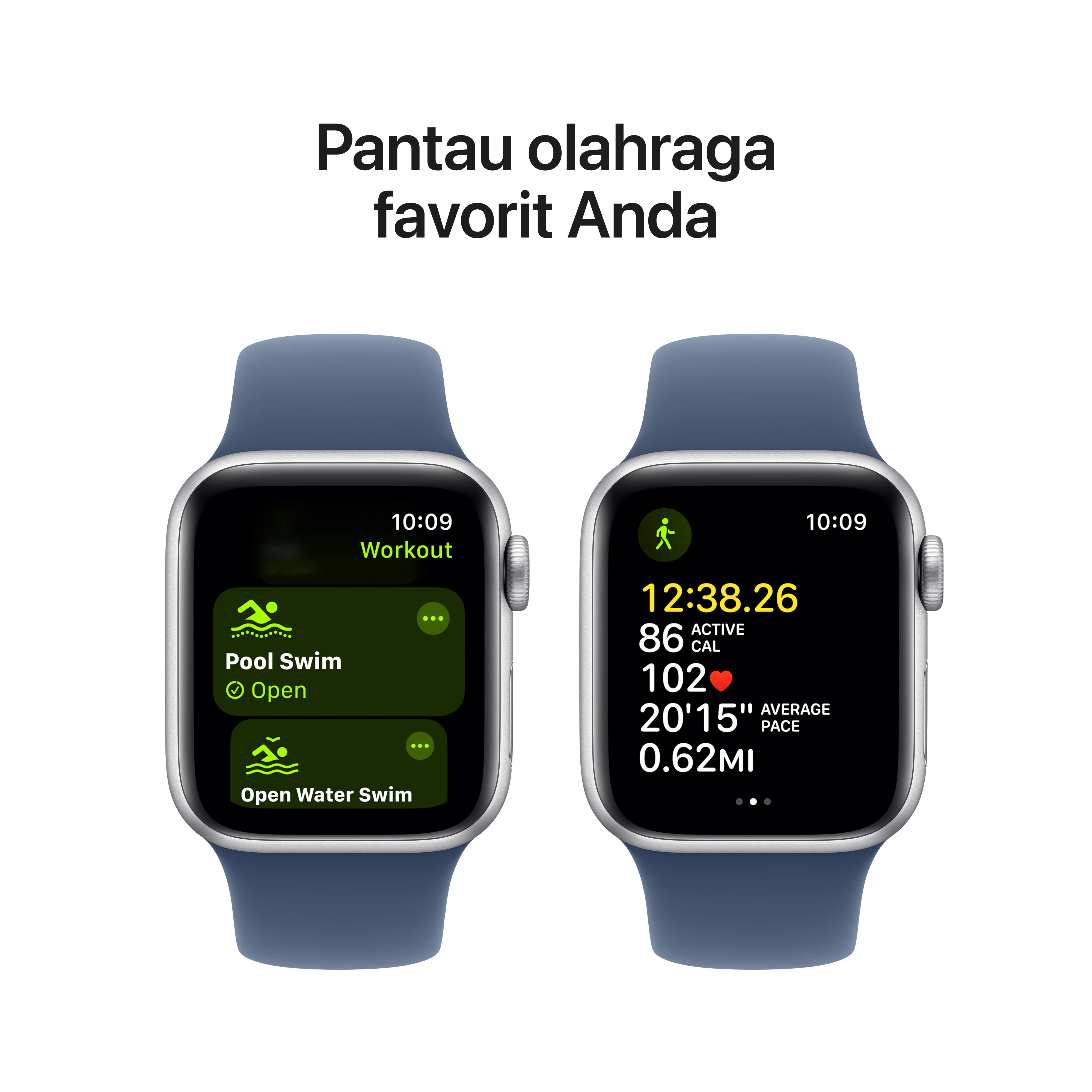 2024 Apple Watch SE 40 mm Silver Aluminium Sport Band - Image 6