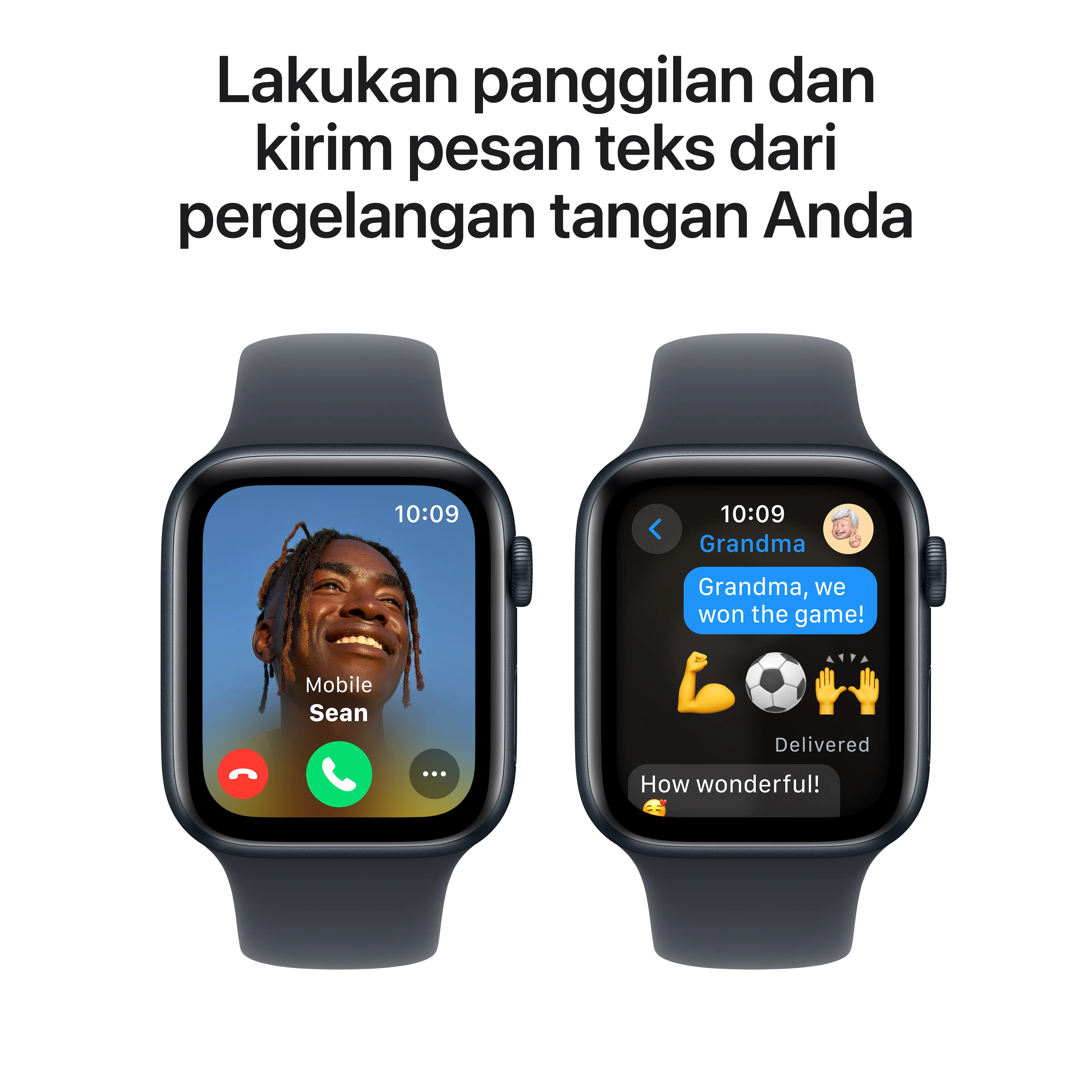 2024 Apple Watch SE 44 mm Midnight Aluminium Case Sport Band - Image 4