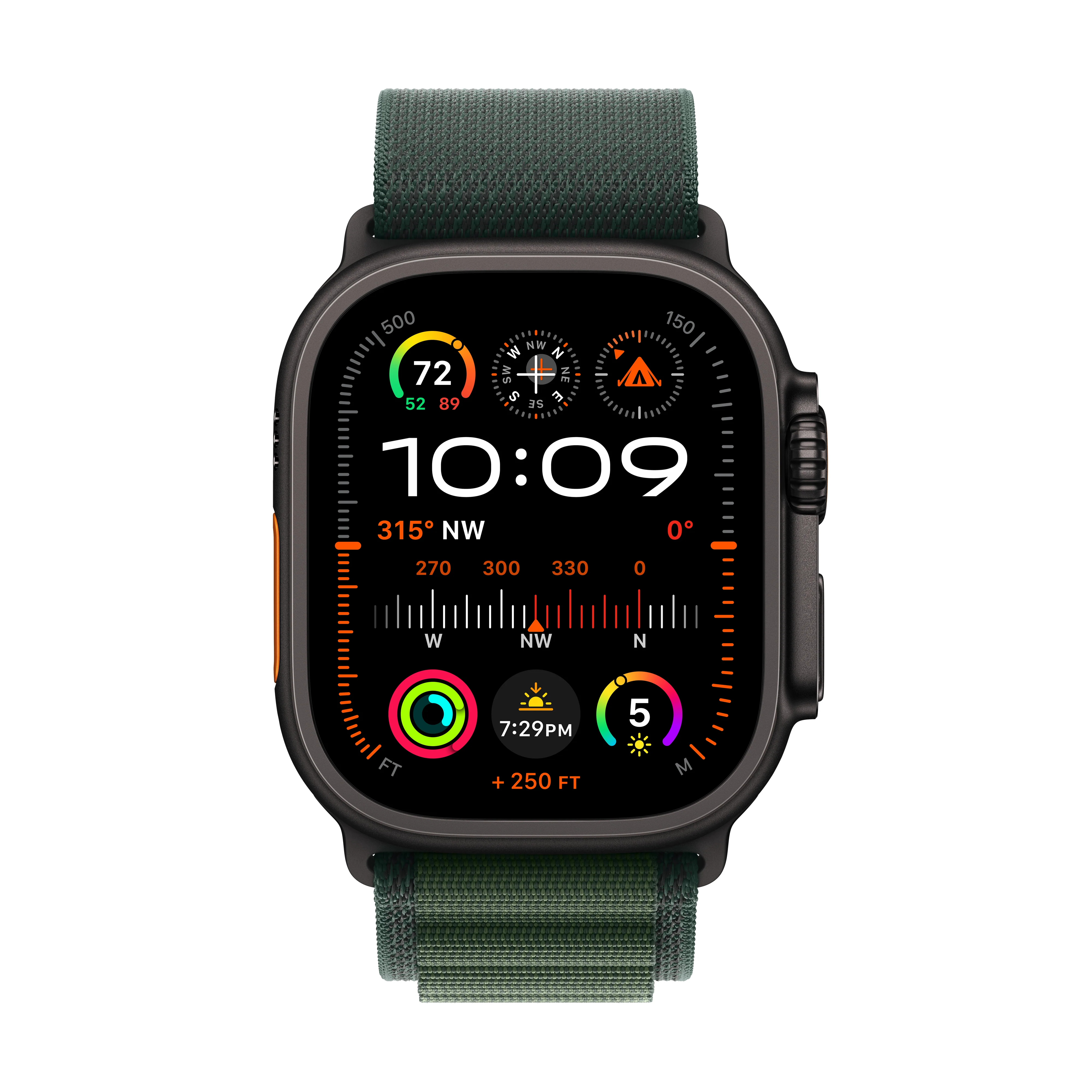 2024 Apple Watch Ultra 2 49 mm Black Titanium Case Alpine Loop - Image 3