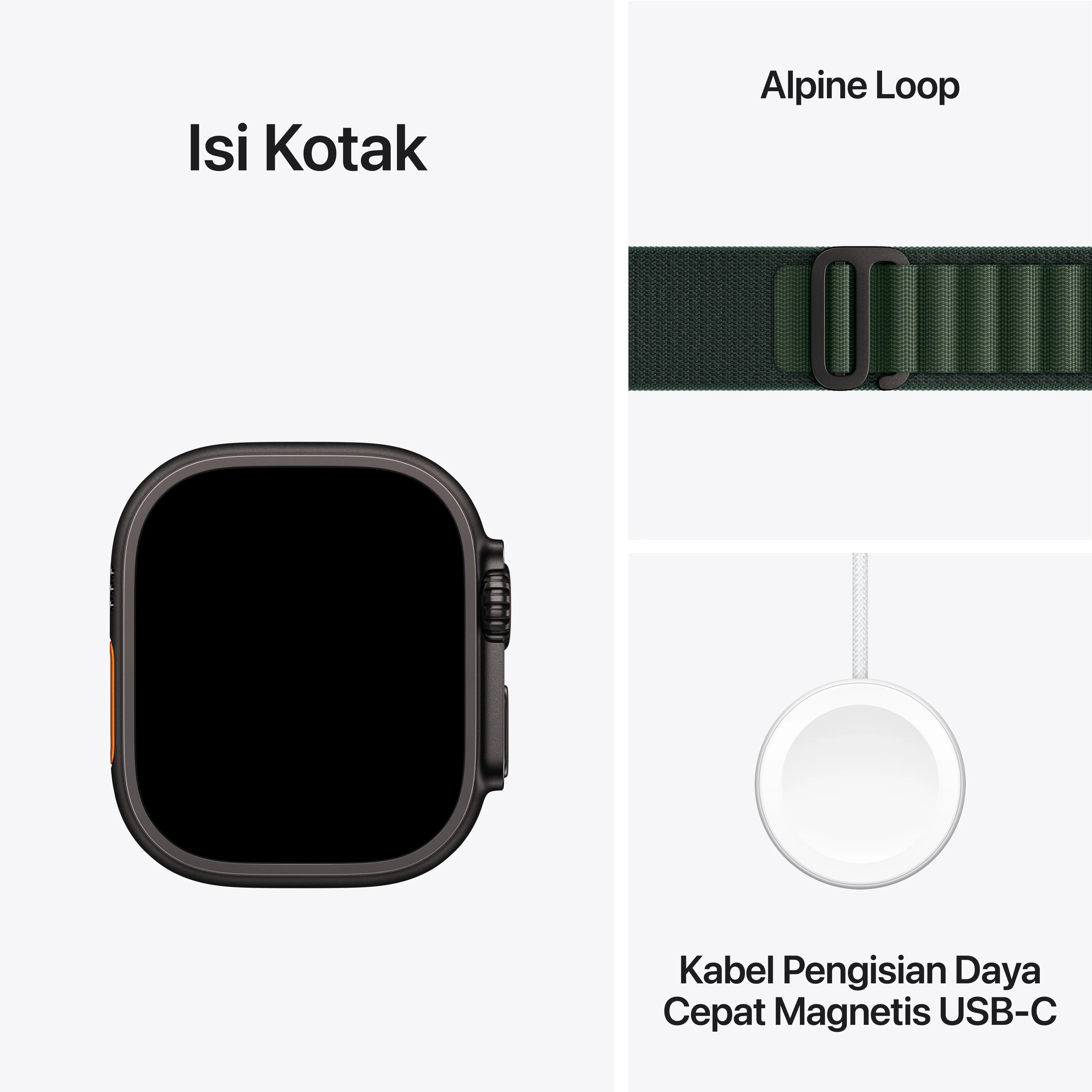 2024 Apple Watch Ultra 2 49 mm Black Titanium Case Alpine Loop - Image 9