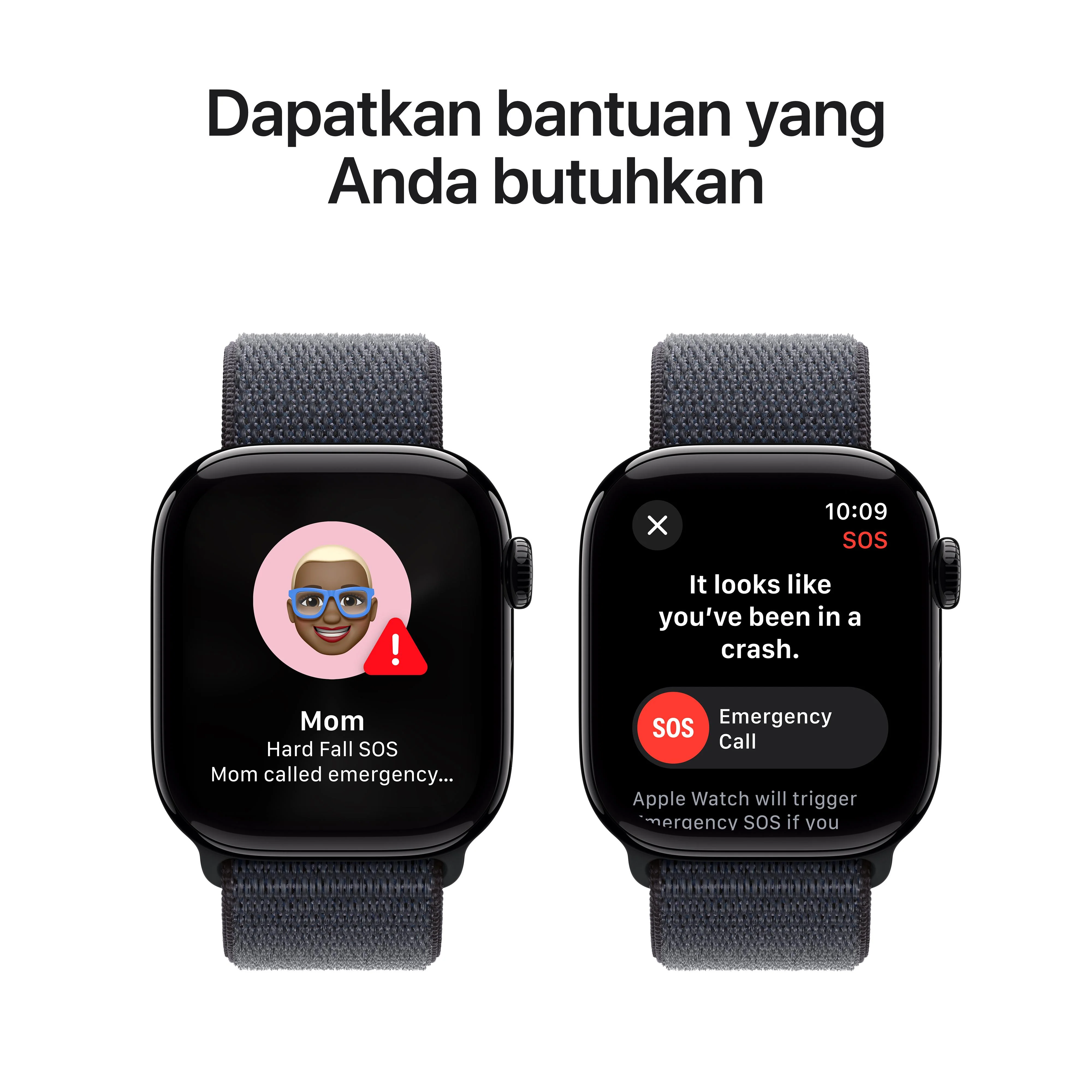 Apple Watch Series 10 GPS 42mm Jet Black Aluminium Case with Ink Sport Loop - Image 6