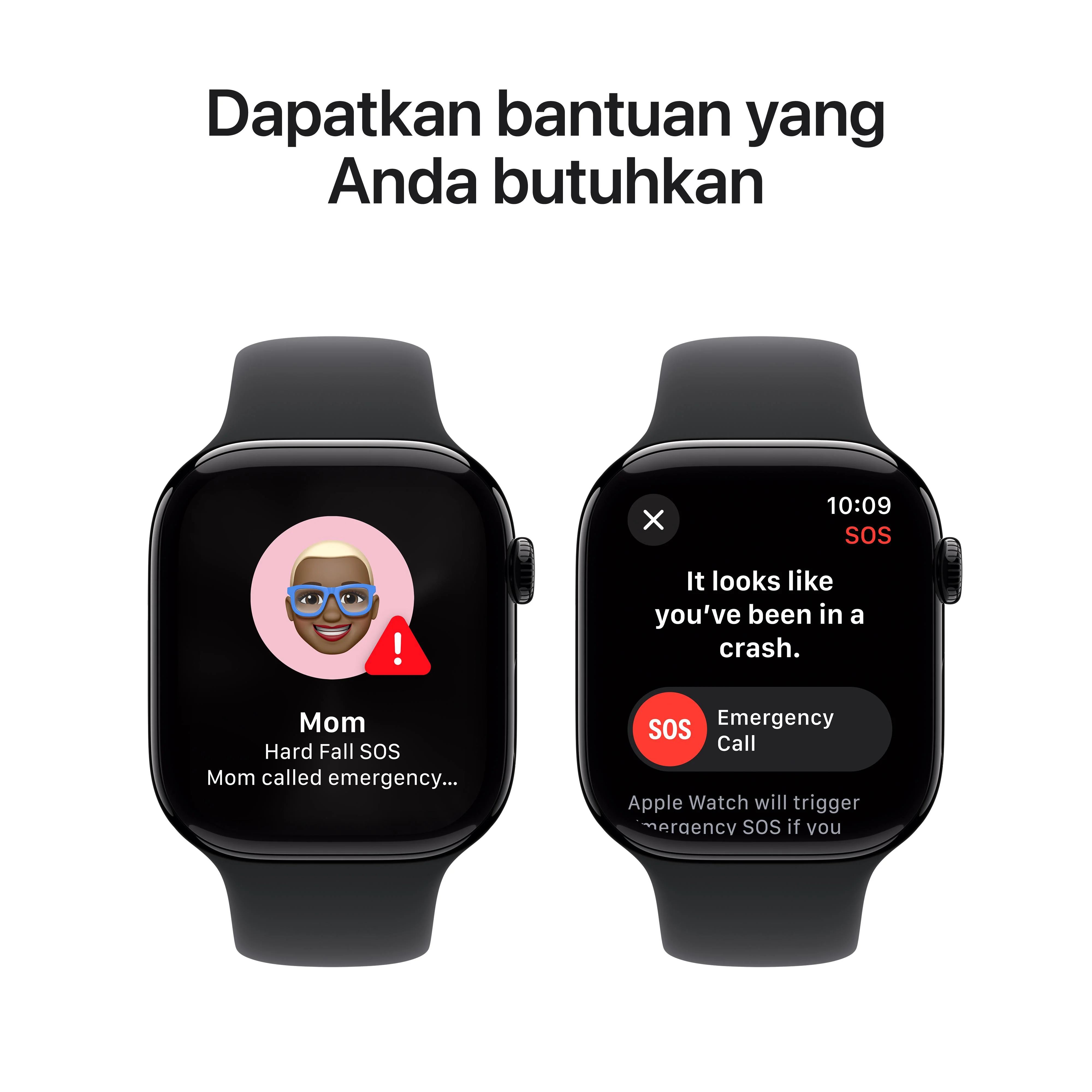 Apple Watch Series 10 GPS 46mm Jet Black Aluminium Case with Black Sport Band - M/L - Image 6