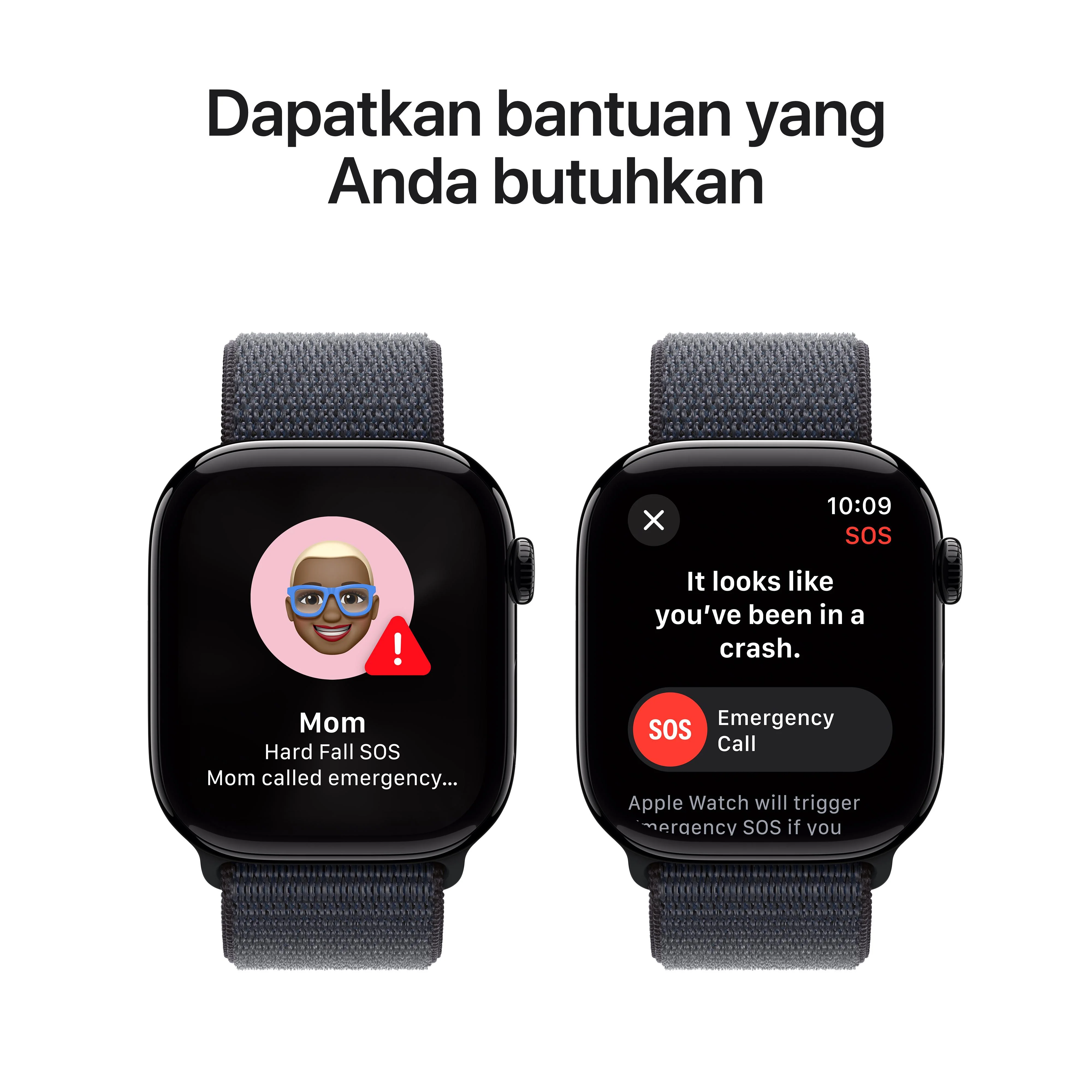 Apple Watch Series 10 GPS 46mm Jet Black Aluminium Case with Ink Sport Loop - Image 6