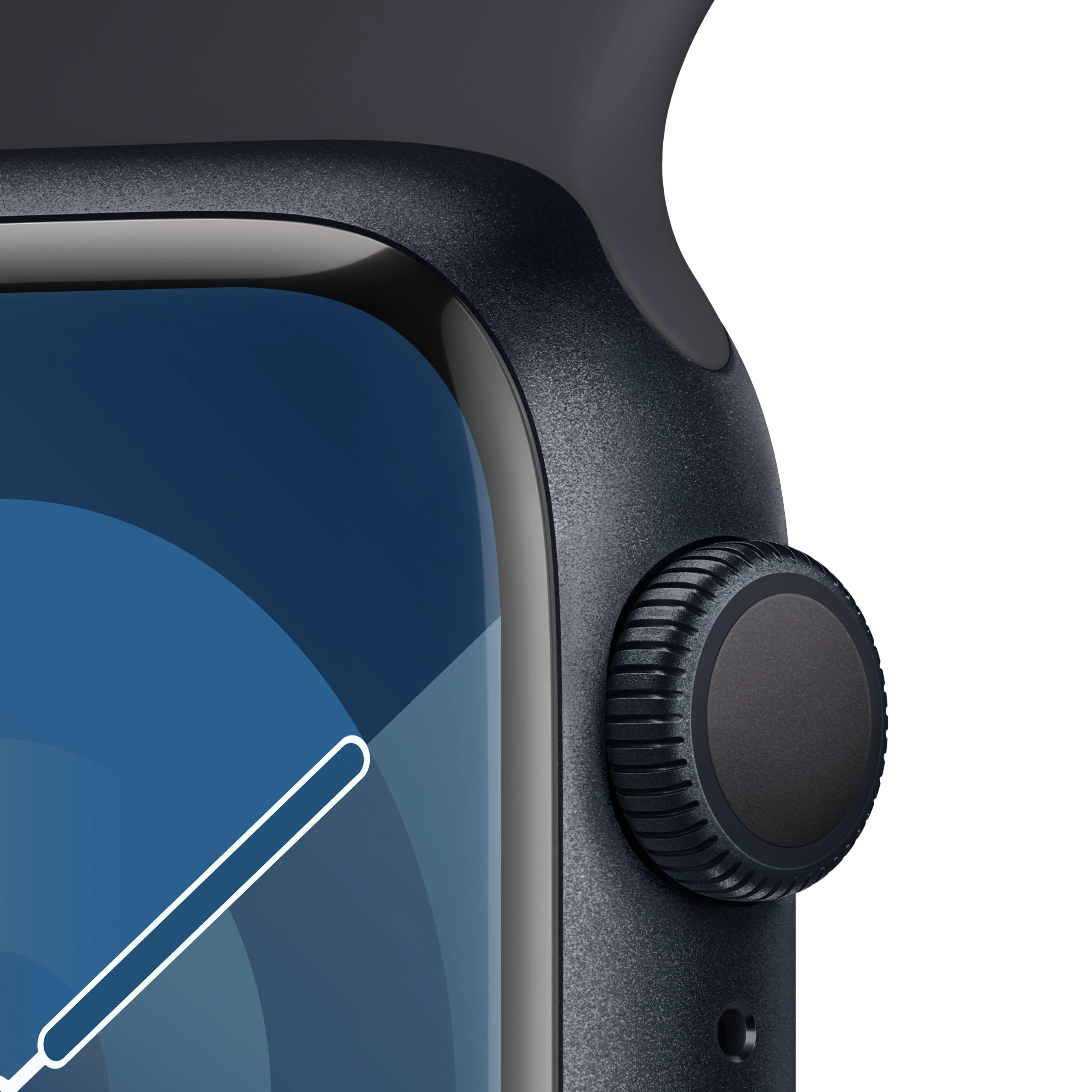 Apple Watch Series 9 GPS 41mm Midnight Aluminium Case with Midnight Sport Band - M/L - Image 3