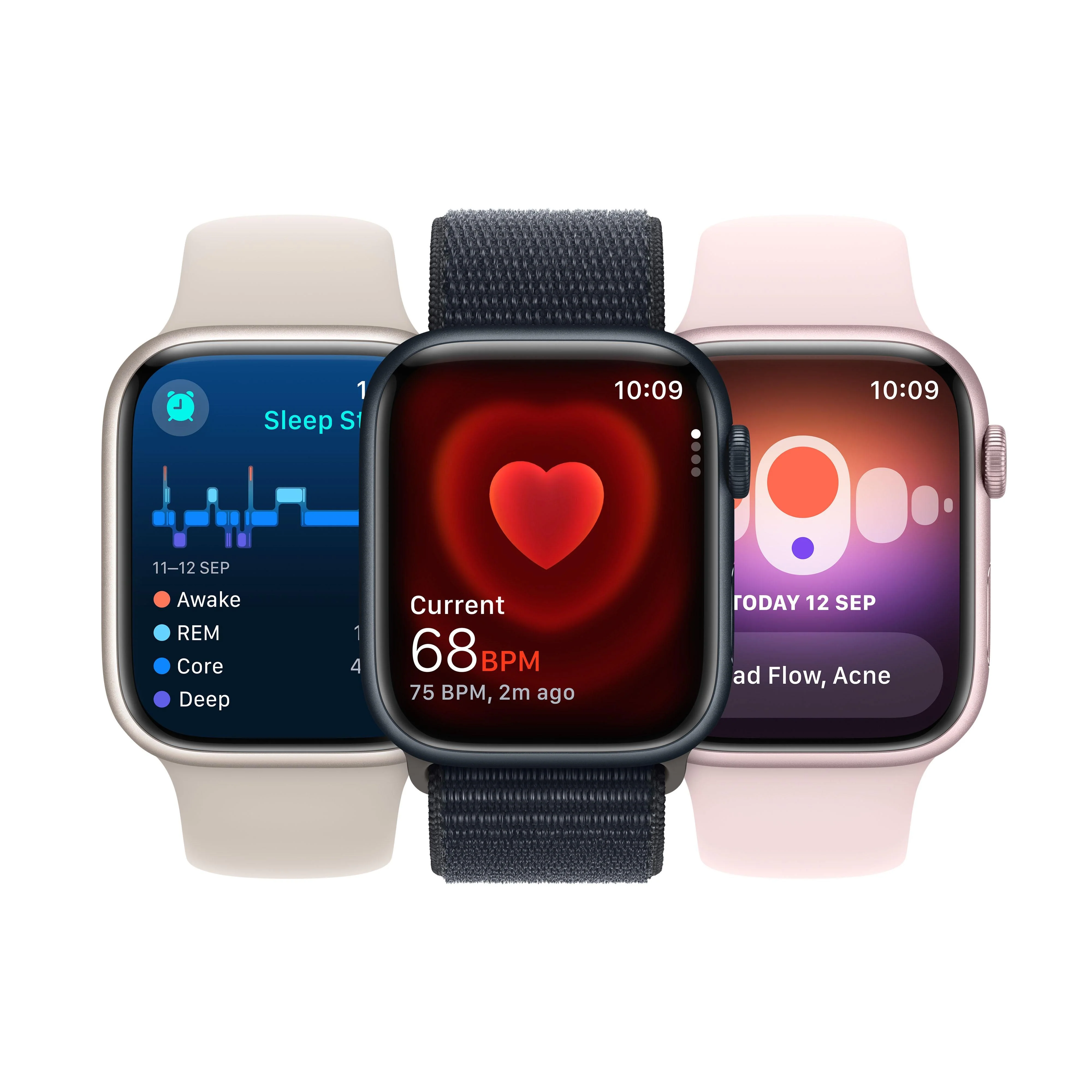 Apple Watch Series 9 GPS 41mm (PRODUCT)RED Aluminium Case with (PRODUCT)RED Sport Band - S/M - Image 7