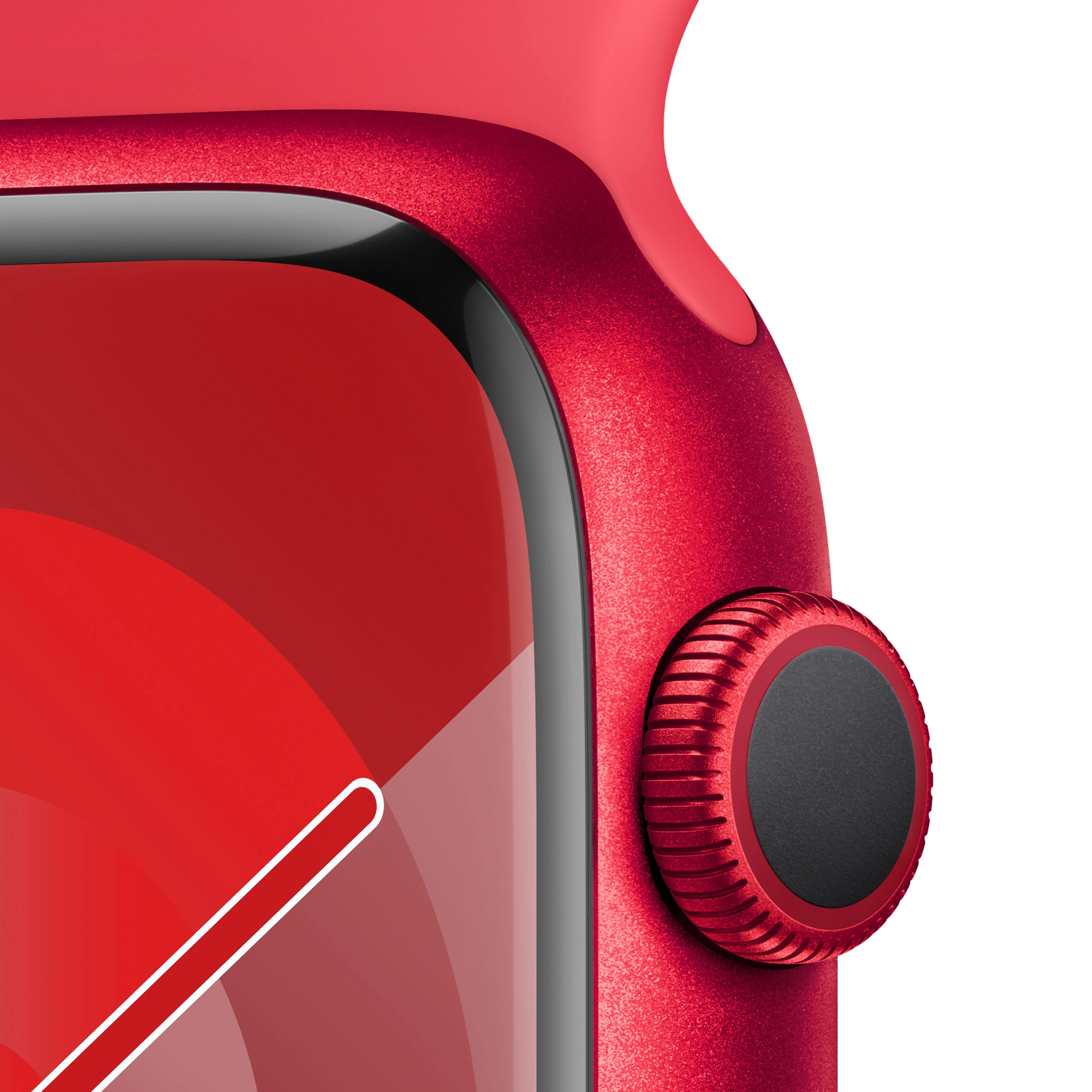 Apple Watch Series 9 GPS 45mm (PRODUCT)RED Aluminium Case with (PRODUCT)RED Sport Band - M/L - Image 3