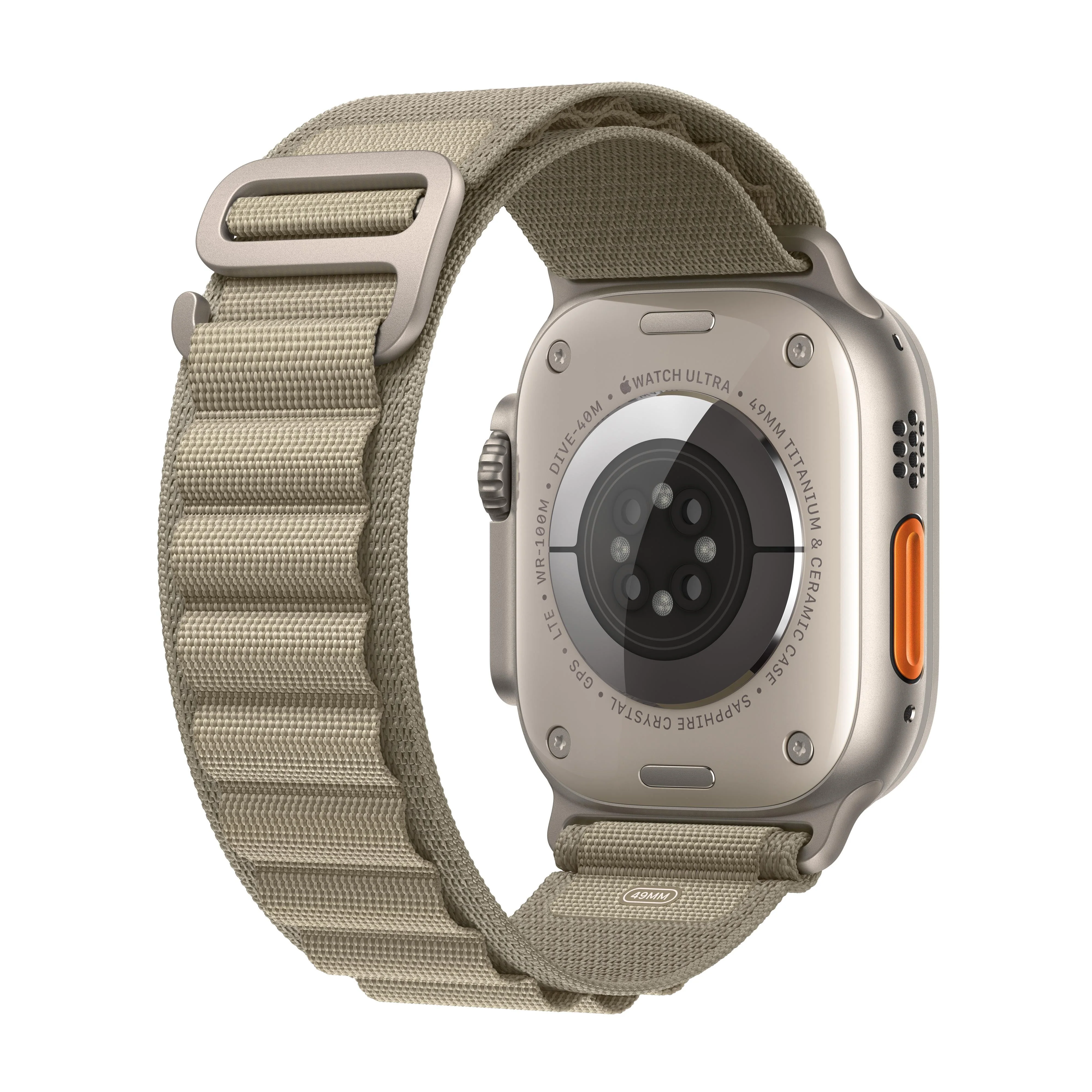 Apple Watch Ultra 2 GPS + Cellular 49mm Titanium Case with Olive Alpine Loop - Large - Image 3