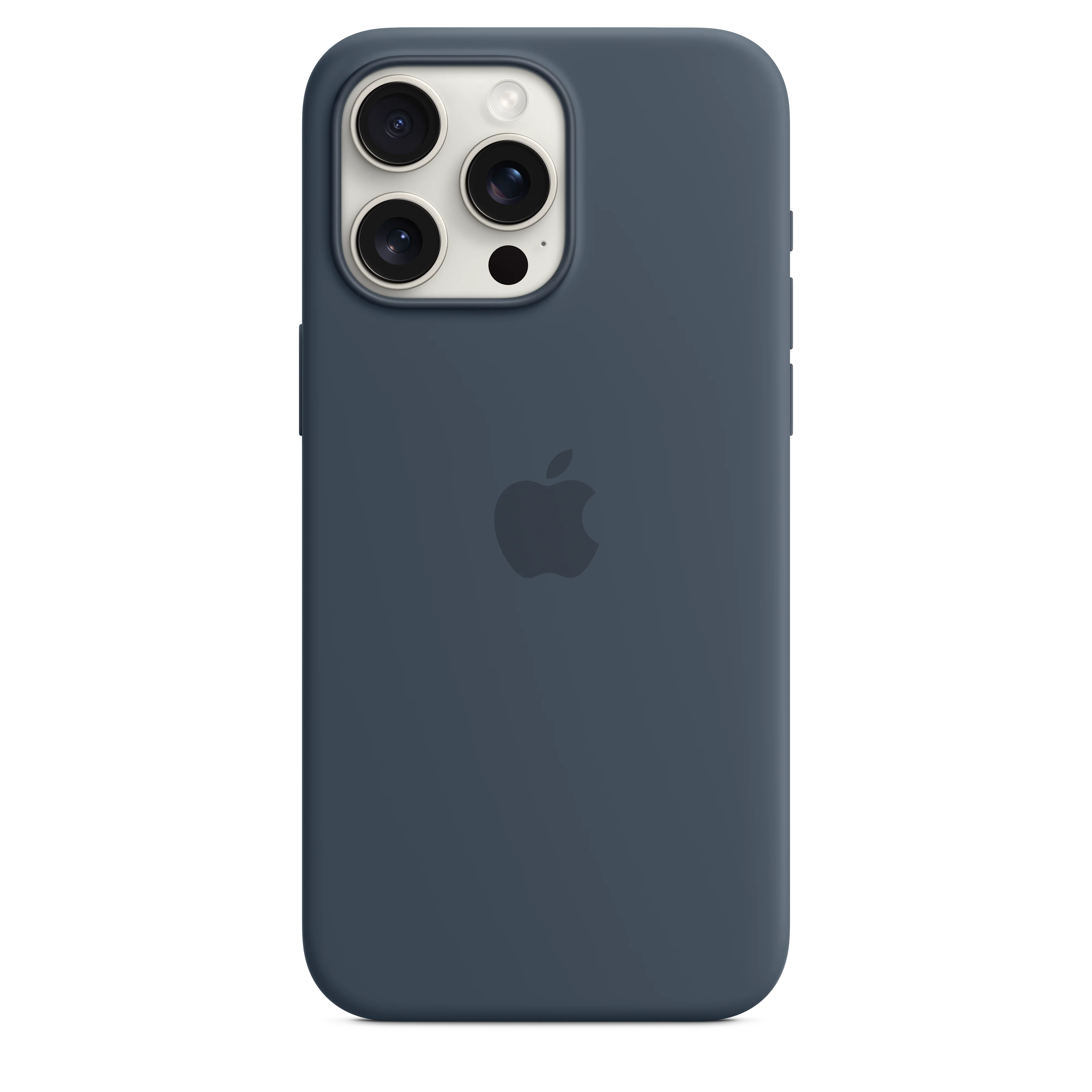 iPhone 15 Pro Max Silicone Case with MagSafe - Storm Blue - Image 3