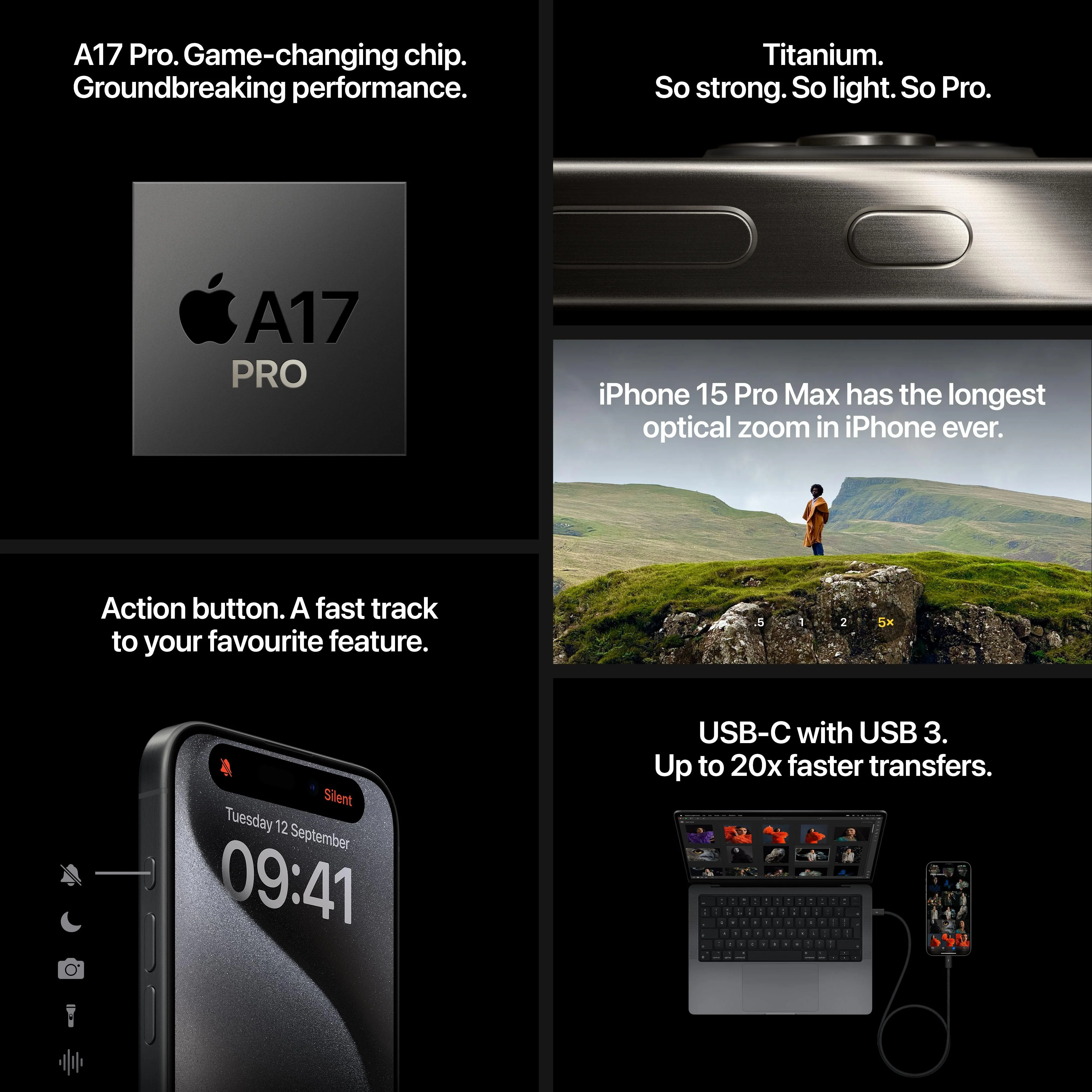 iPhone 15 Pro 128GB Black Titanium - Image 8