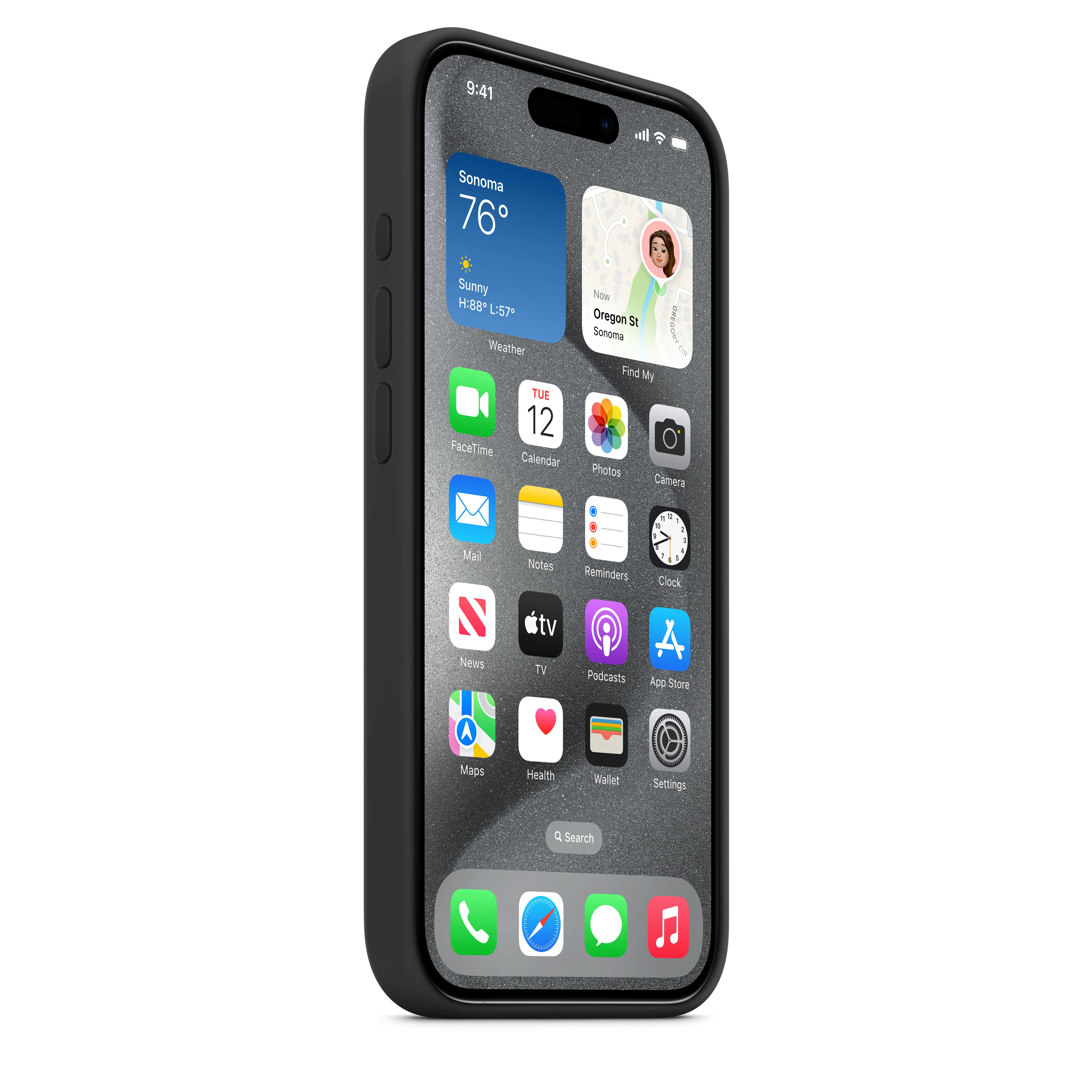 iPhone 15 Pro Silicone Case with MagSafe - Black - Image 6