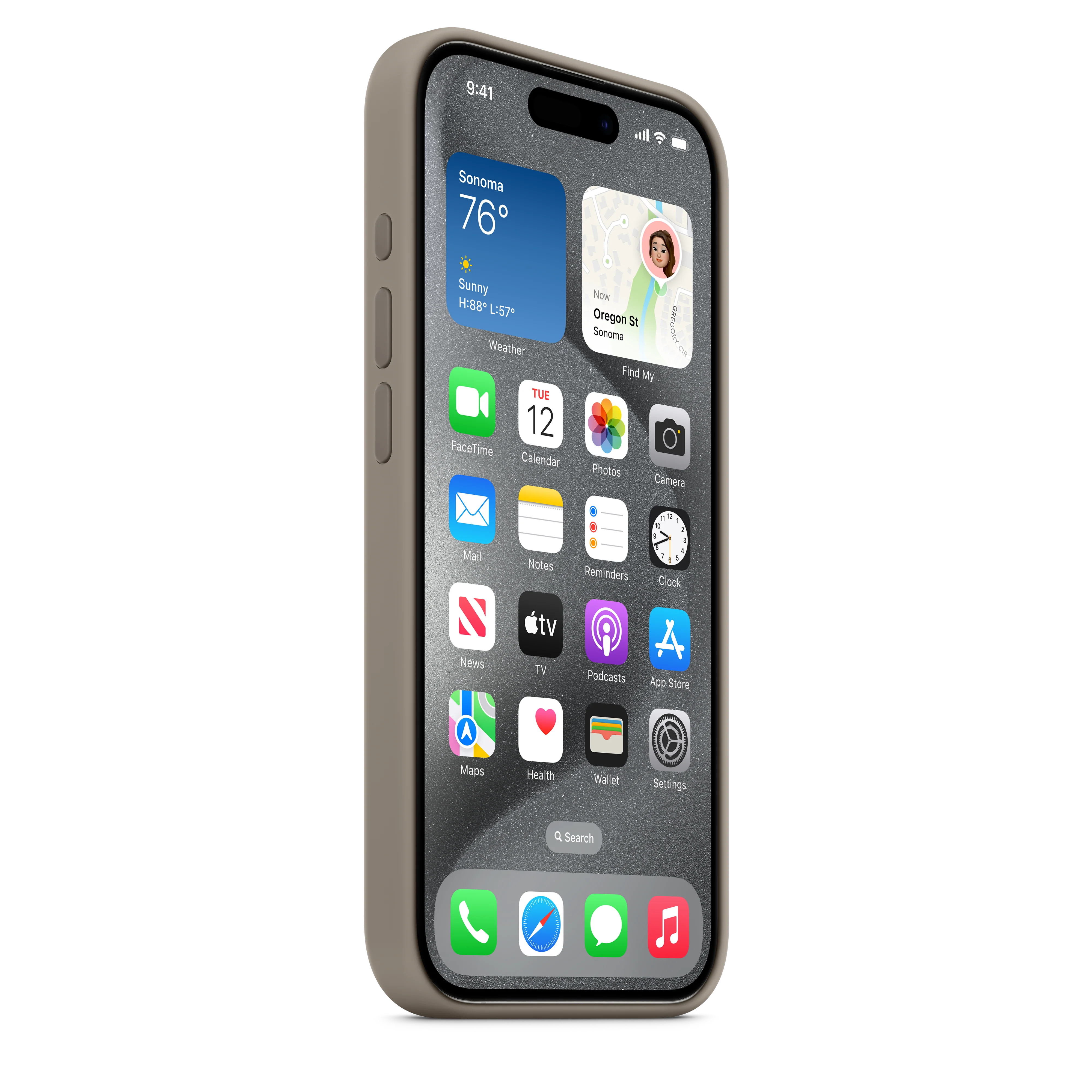 iPhone 15 Pro Silicone Case with MagSafe - Clay - Image 6