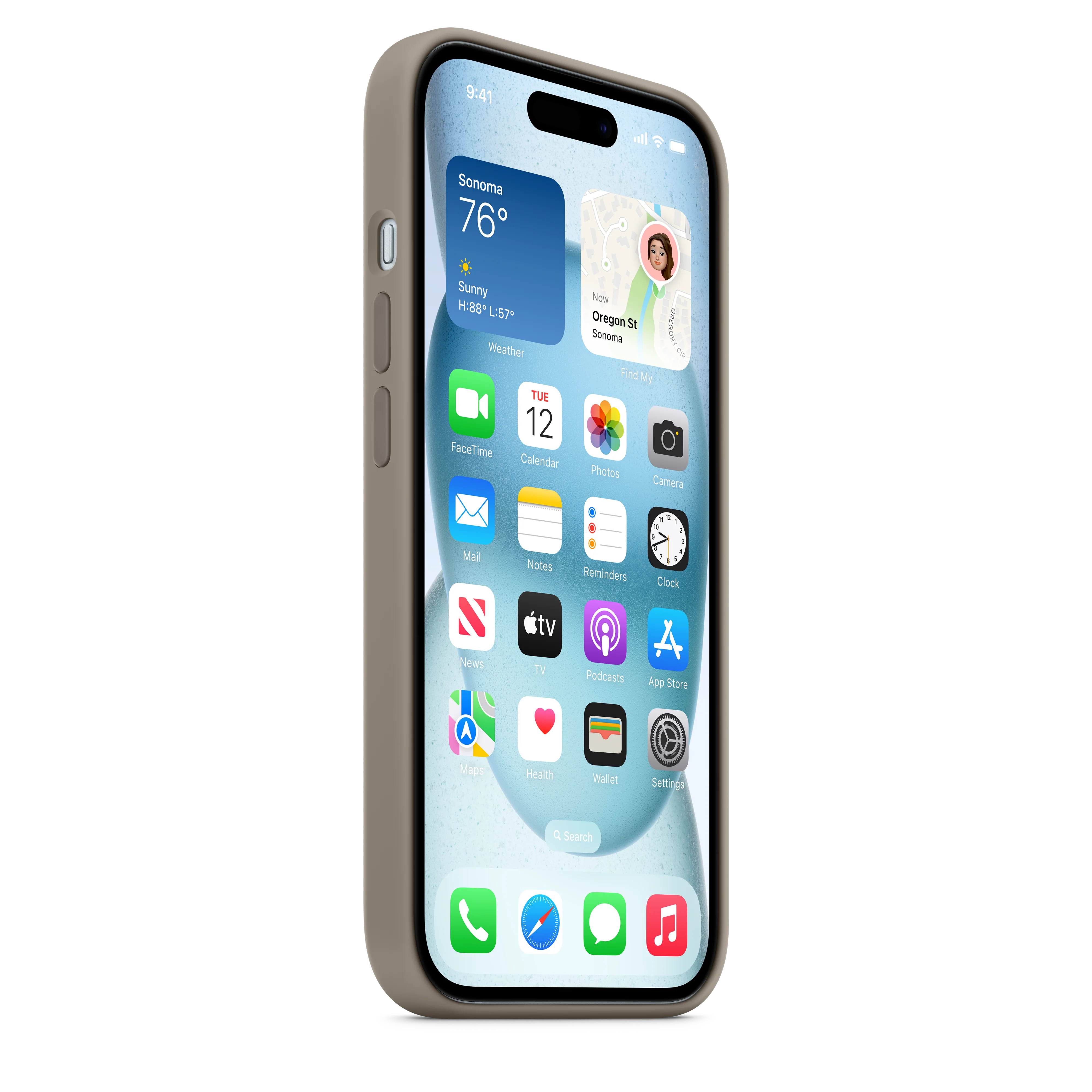 iPhone 15 Silicone Case with MagSafe - Clay - Image 7